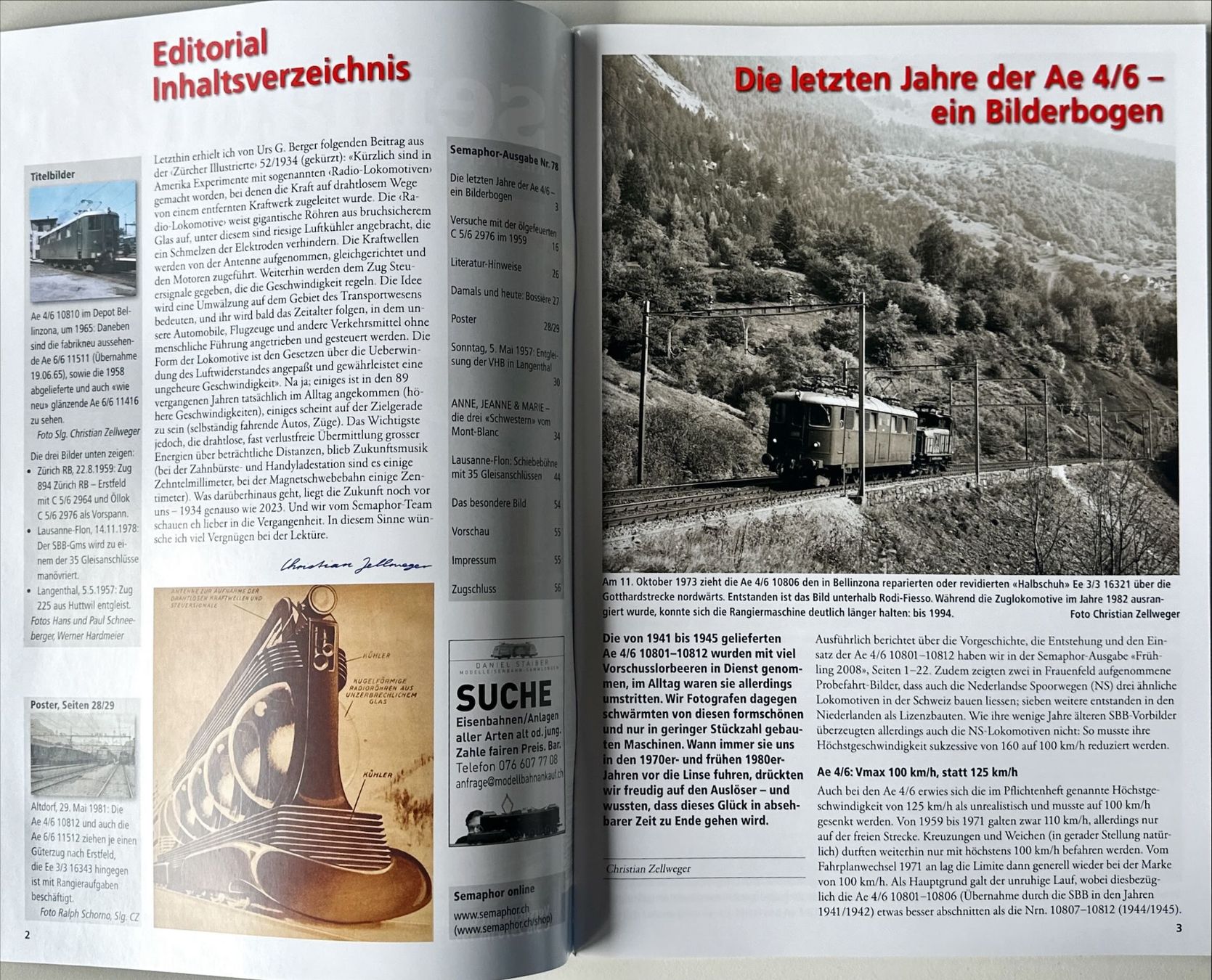 Riviste & Magazine: Semaphor Sommer 2023 Nr. 78 – Usato da Murgenthal venduto da View 1