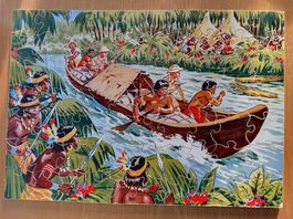 Holz Puzzle Vintage - Hergestellt in England