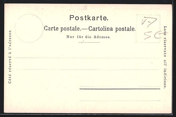 Cartes postales: Litho Lausanne, Teilansicht mit Kirche,  – D'occasion à Berlin par bartko-reher 1