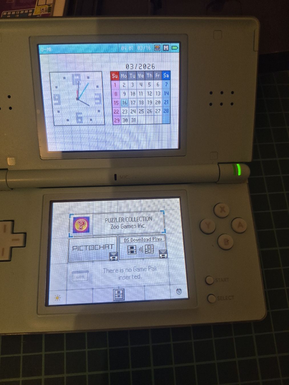 Nintendo Konsolen: Nintendo DS Lite - Ice Blue - With Puzzler Collection – Gebraucht aus Meyrin von Retro-GZ 3