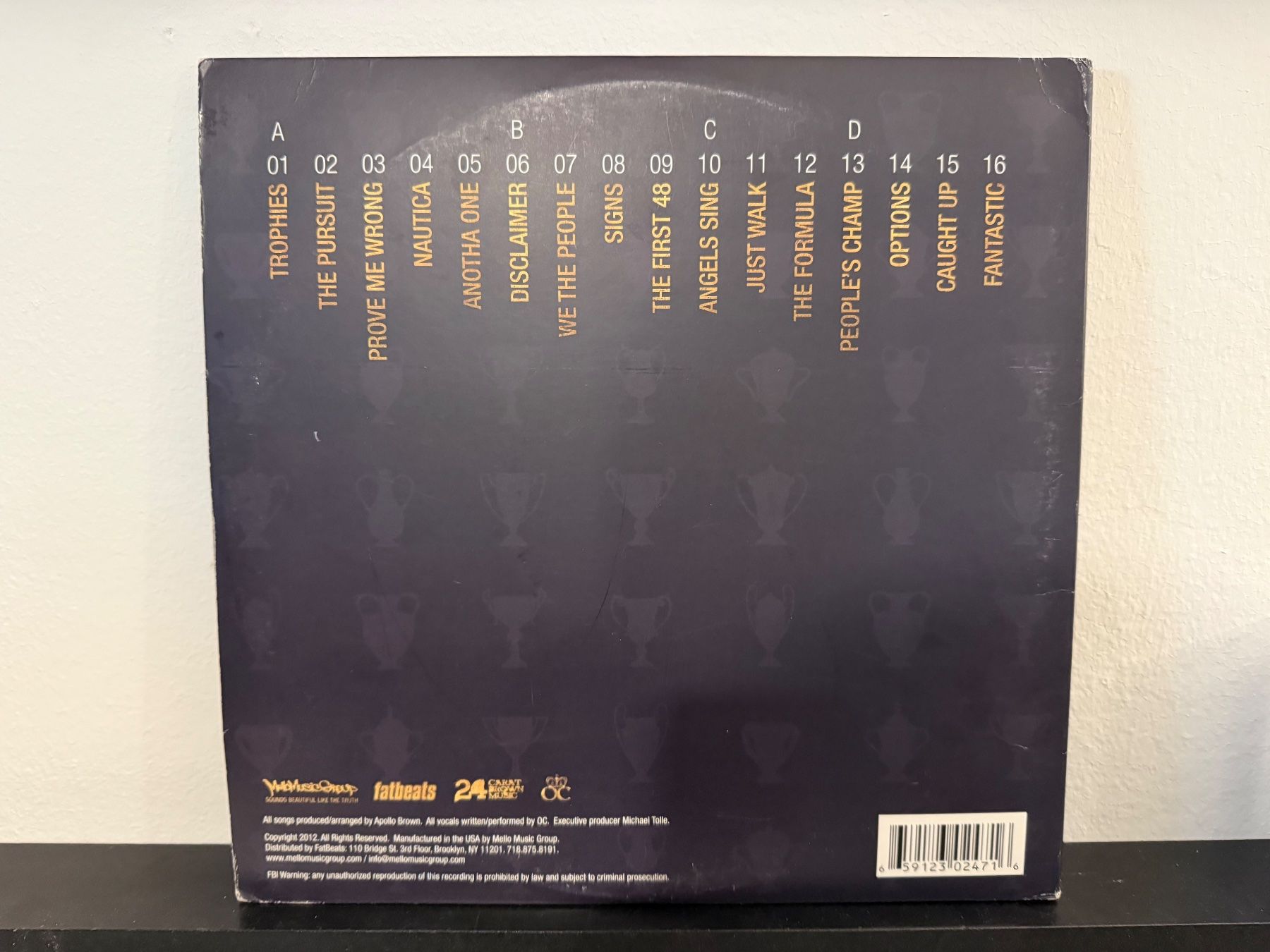 Vinyles: Apollo Brown + OC - Trophies / US 2012 Rap – D'occasion à Delémont par cpop 2
