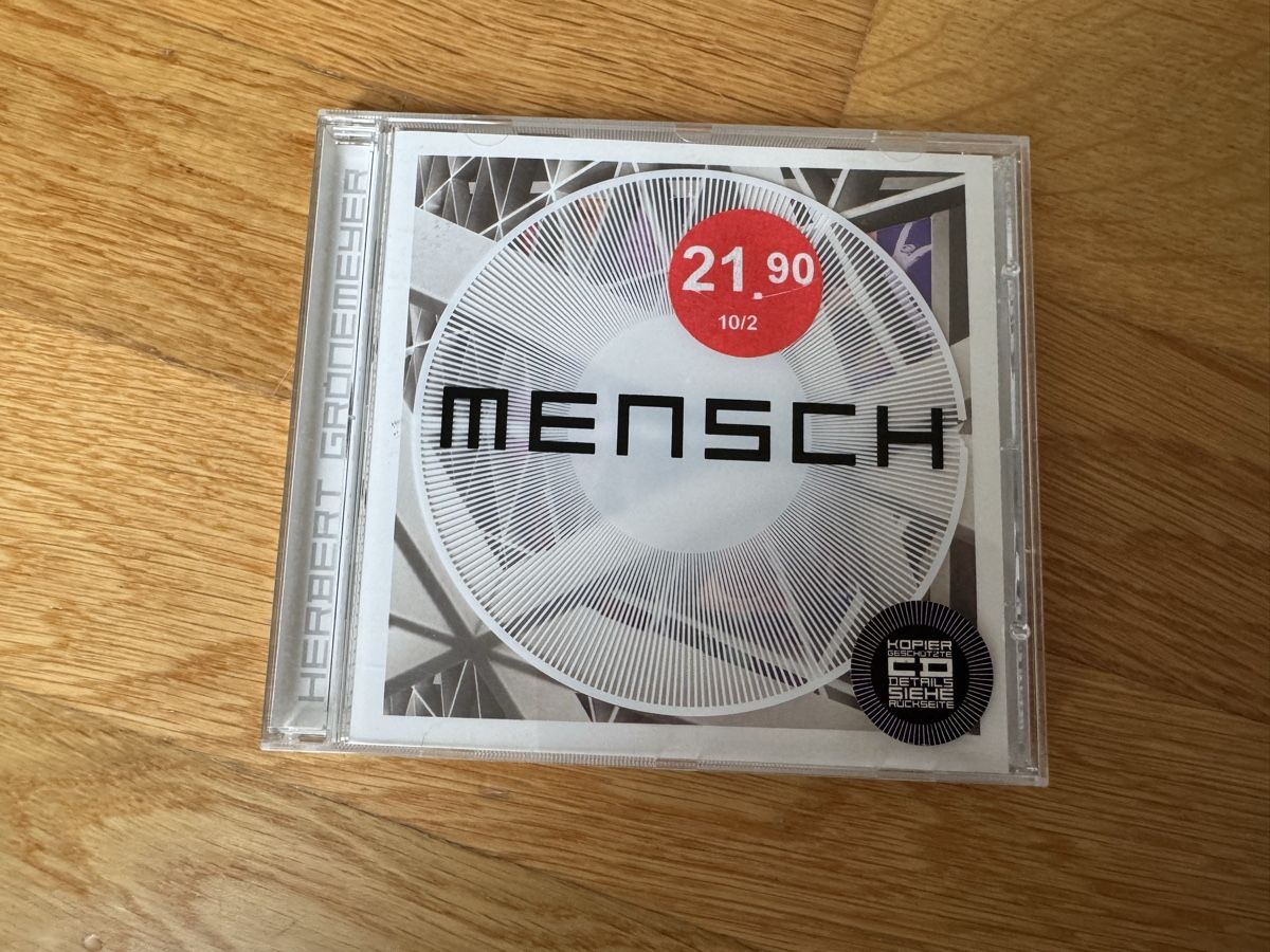 CD: Herbert Grönemeyer MENSCH CD 2002 – Usato da Zürich venduto da wtpooh