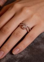 Anello Bucherer Blush 18K oro rosa morganite diamanti