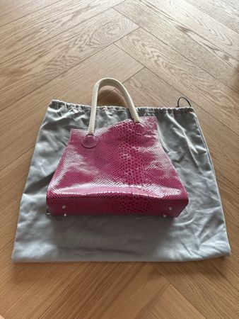 Handtasche Tarqua Luciani Leder pink guter Zustand