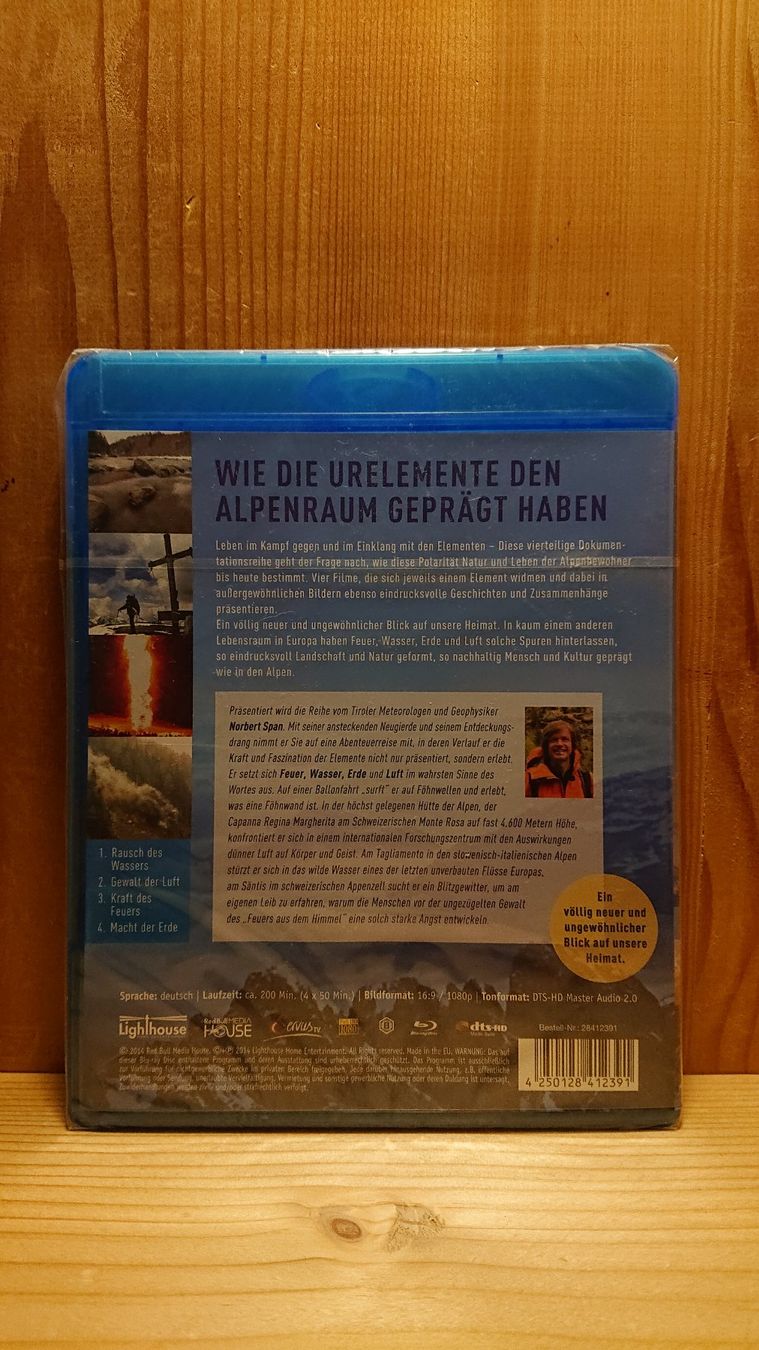 Tutti i DVDs: DIE VIER ELEMENTE Blu-Ray – Nuovo (secondo la descrizione) da Wilderswil venduto da Exebub 1