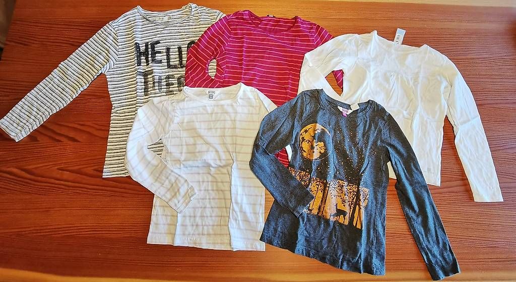 Pullover & Sweatshirts: Fünf Langarmshirts 134 – Gebraucht aus Detligen von ras_7ksp