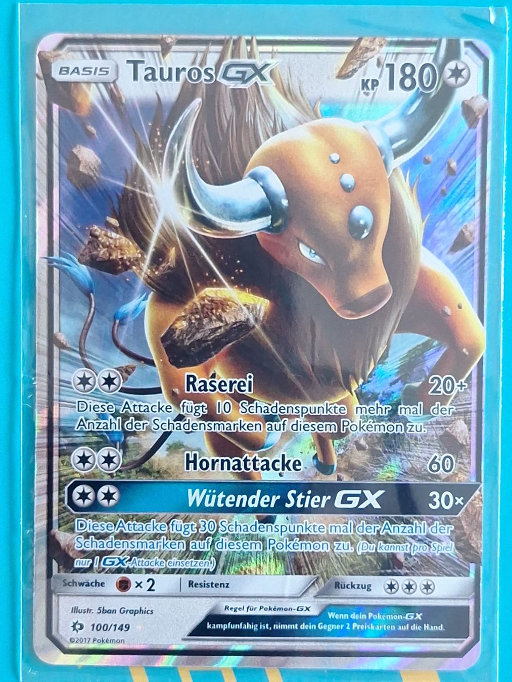 Pokémon Carte collezionabili: Tauros GX - Sonne Mond Base - #13 – Usato da Altstätten SG venduto da GGsGameshop