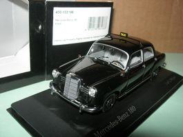 Mercedes-Benz 180 Taxi schwarz * Minichamps 1:43