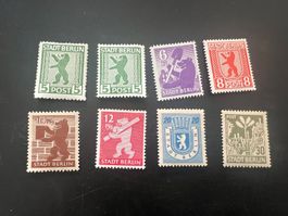 D Sowjet.Zone Berlin  MiNr. 1-7A  * (4780)