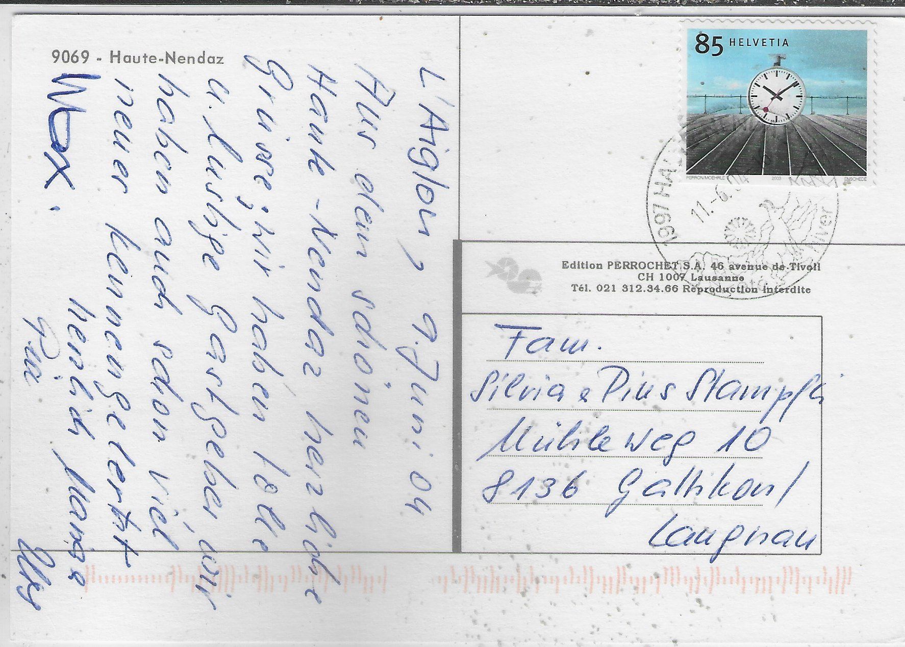 Cartoline postali: Haute-Nendaz - Multiview – Usato da Ettingen venduto da Kartenplanet 1