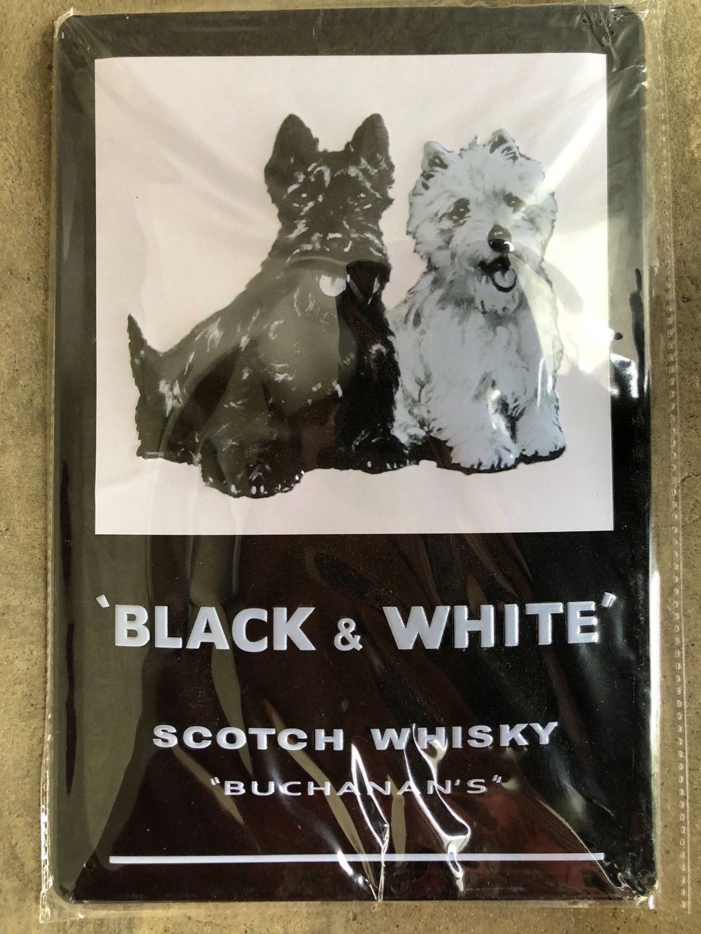 Insegne: Black & white scotch Whisky hunde – Nuovo (secondo la descrizione) da Reinach AG venduto da rares75