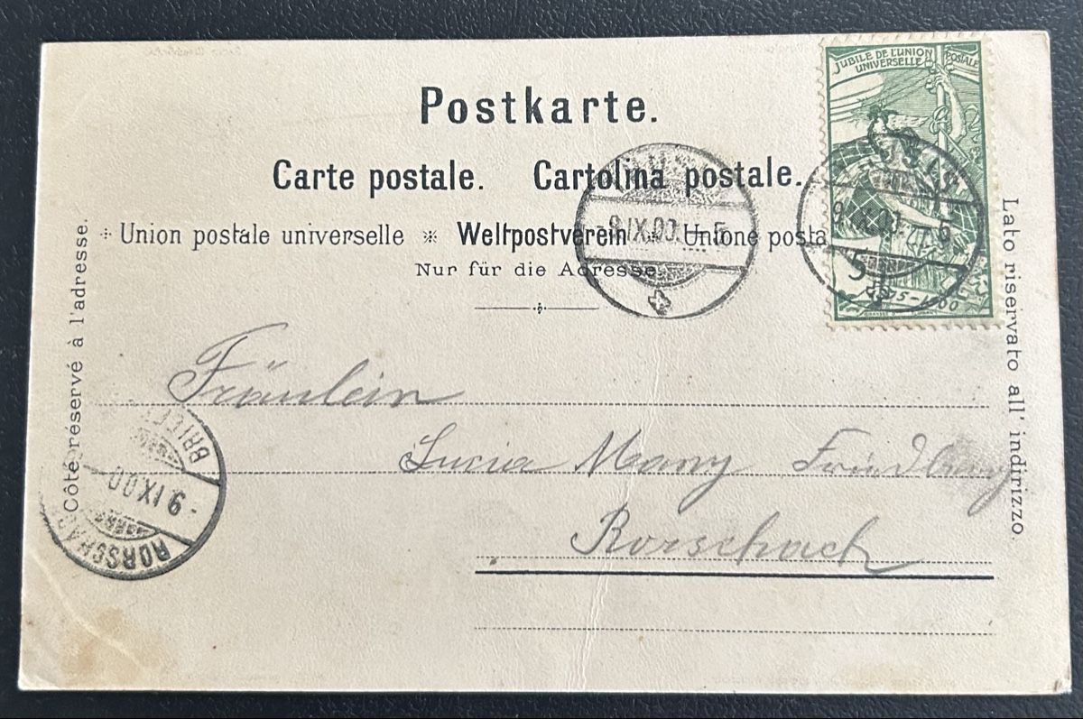 Ansichtskarten: Thusis Schlumpf Litho  – Gebraucht aus Horw von Tellbub 1