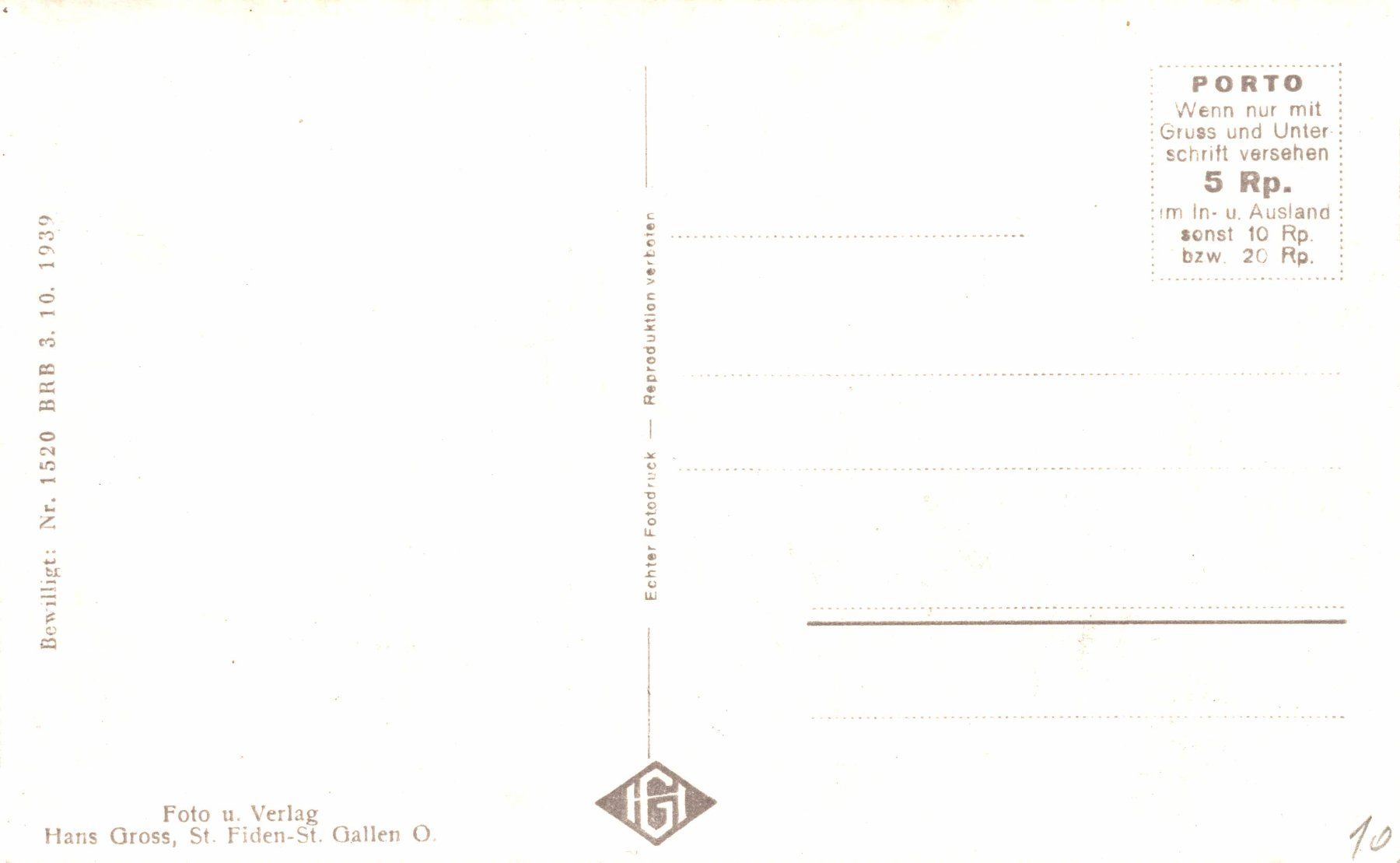 Cartoline postali: Necker Togg. – Usato da Bronschhofen venduto da Astore 1
