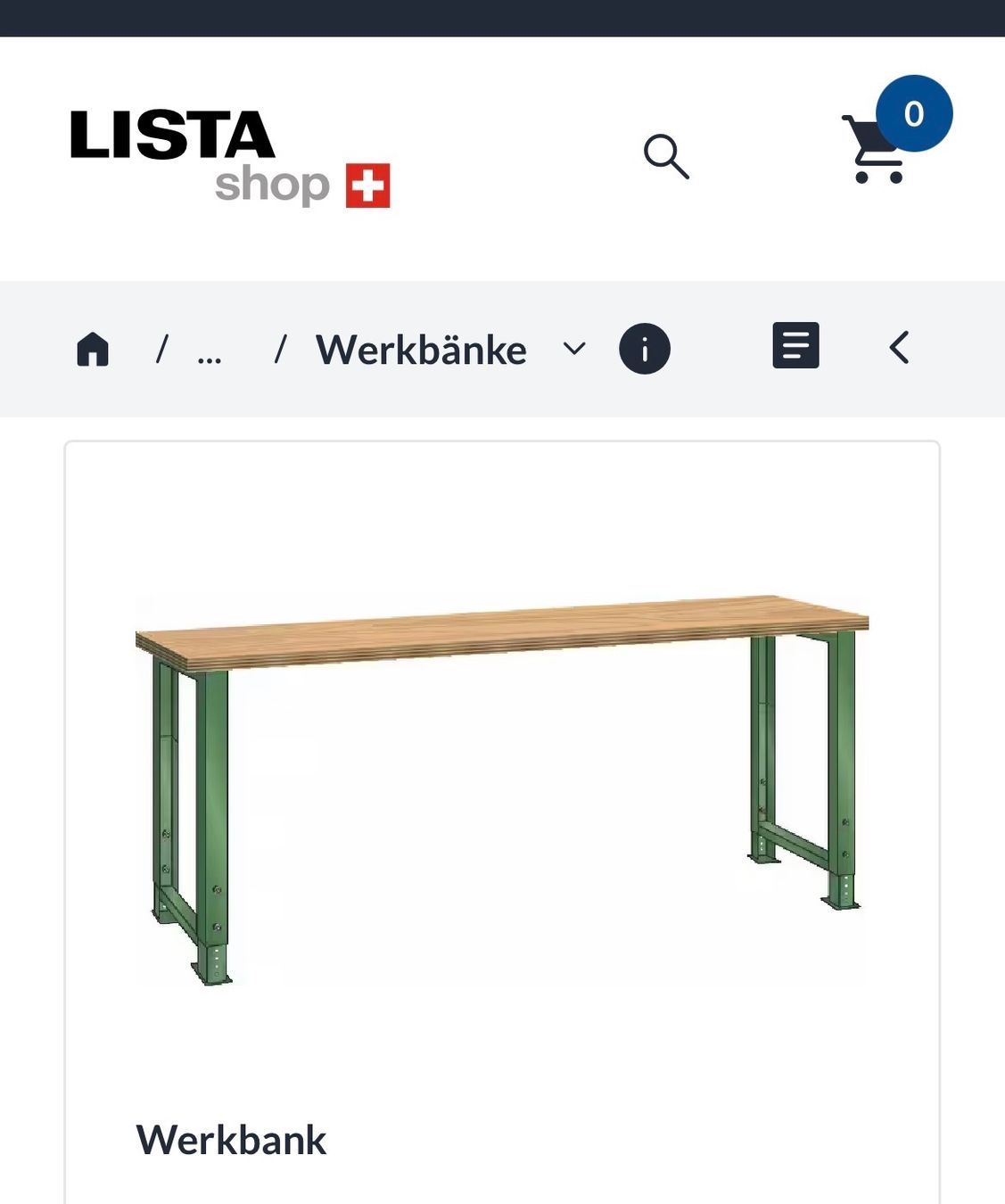 Lista Banchi da lavoro: Werkbank 2.4m – Usato da Bettlach venduto da rj.004
