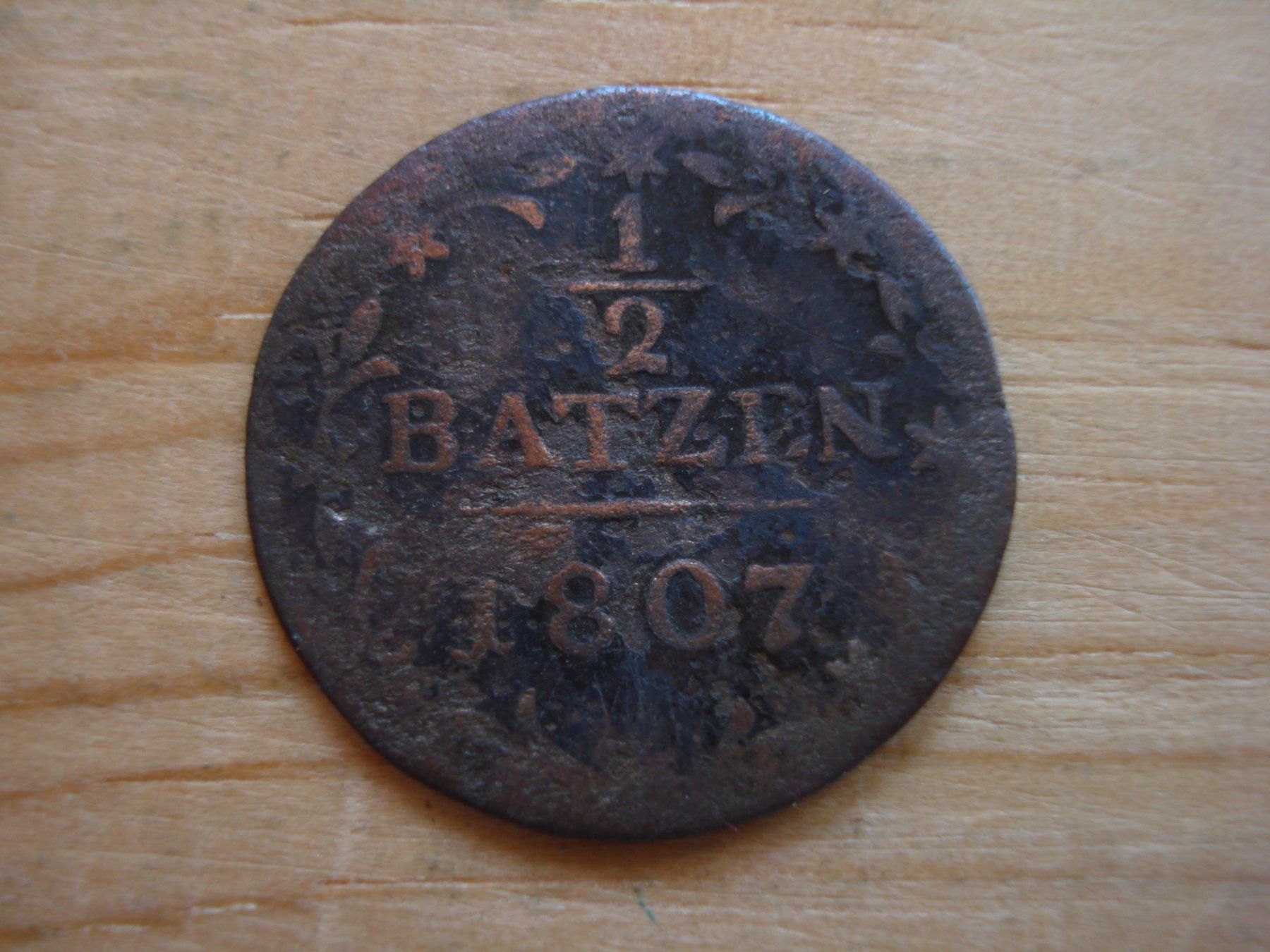 Tutti le monete: (P2) Aargau 1/2 Batzen 1807 – Usato da Erlach venduto da Net-Coins 1