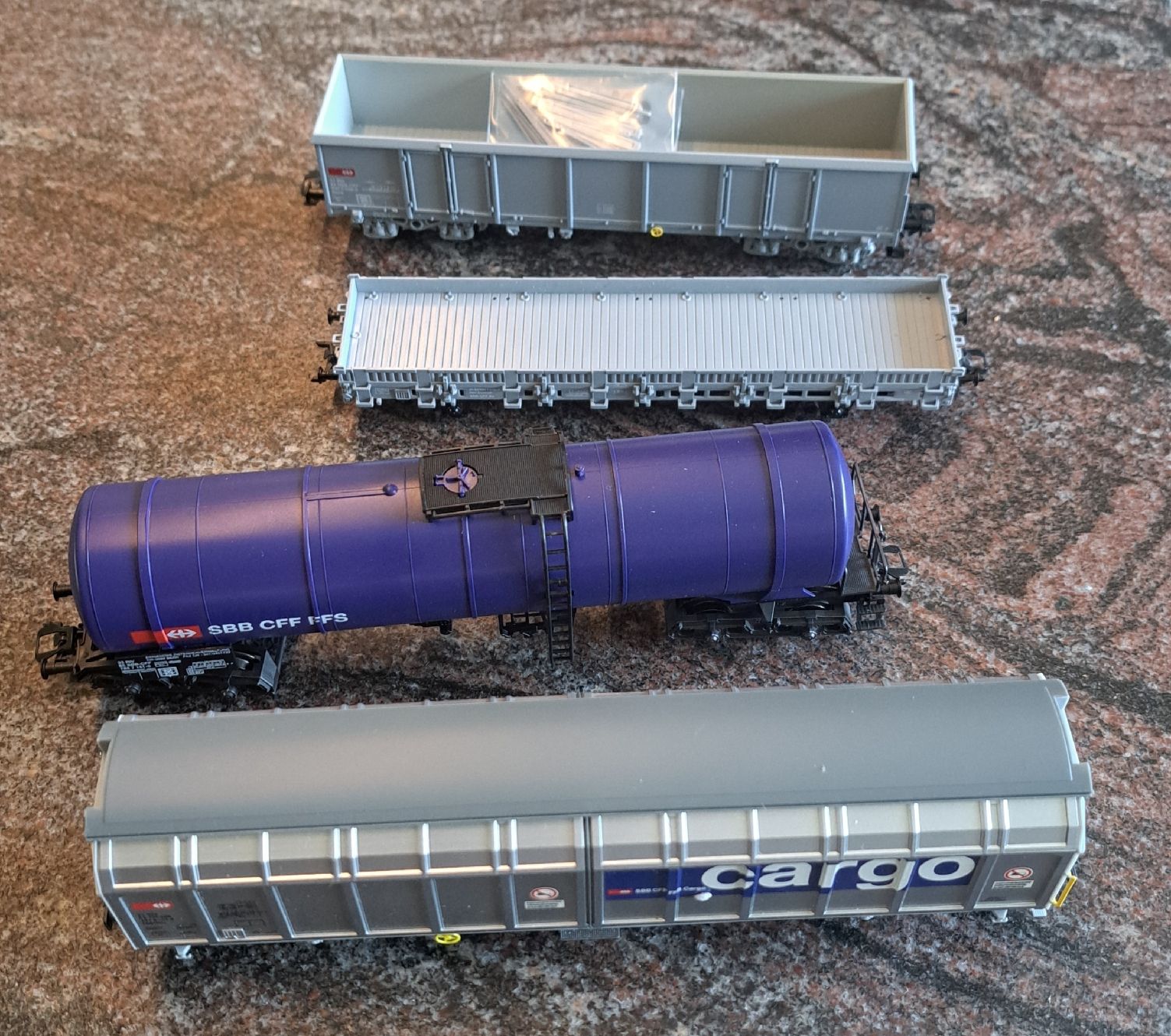 Märklin Modellini di ferrovie: Märklin H0 4 Stück Güterwagen – Nuovo (secondo la descrizione) da Frauenfeld venduto da Fusel1909