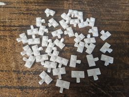 lego 11476 lot de 40 pièces White Plate, Modified 1 x 2
