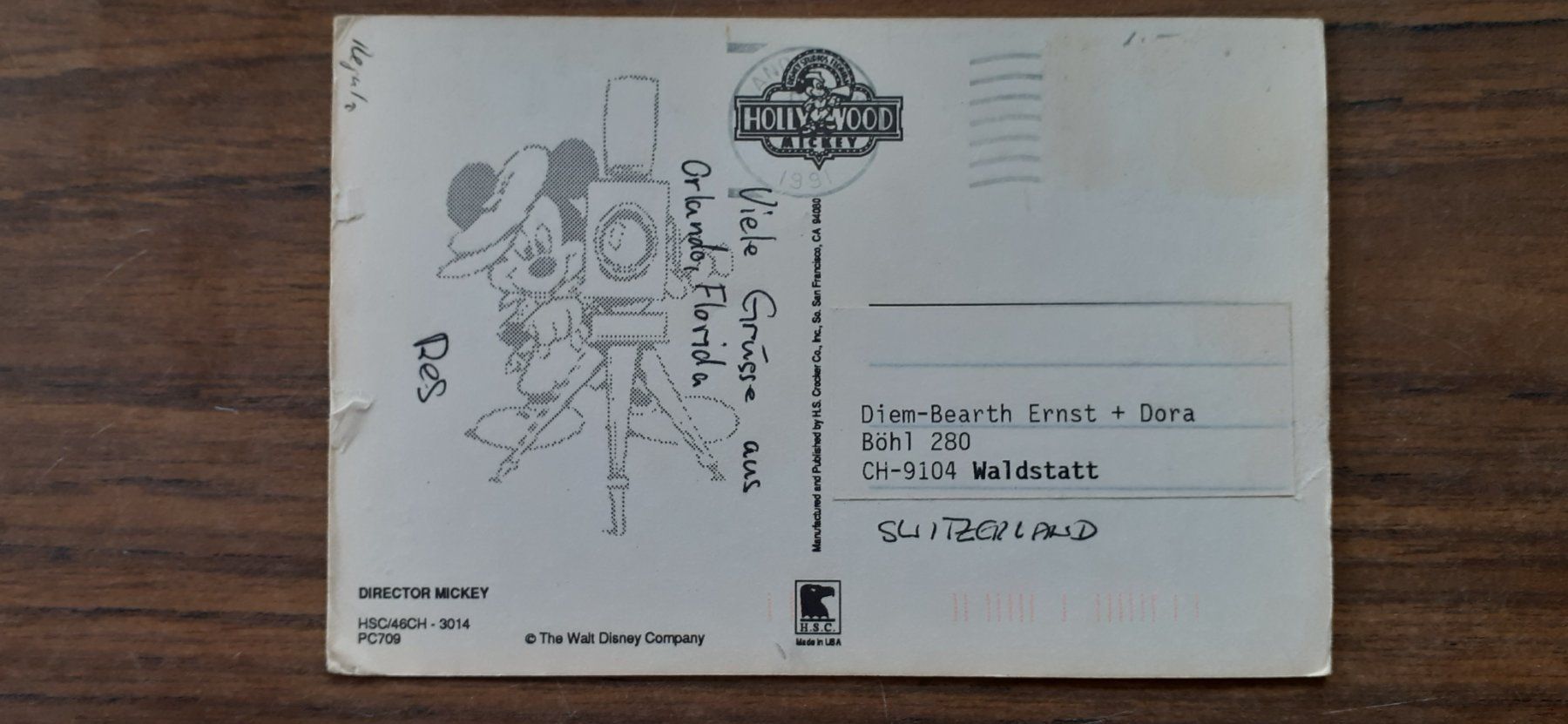 Cartoline postali: Ansichtskarte Disney Nr.3 – Usato da Mörschwil venduto da lindaswunderkiste 1