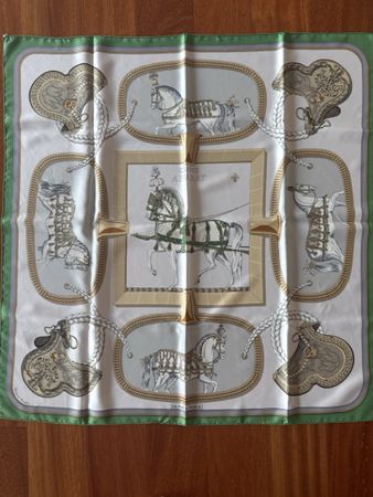 Hermès Silk Scarf "Grand Apparat" - Equestrian Style 🐎