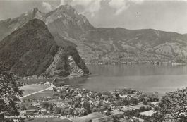 Stansstad NW siehe altes Hotel Acherbrücke ca. 1950 sehr gut