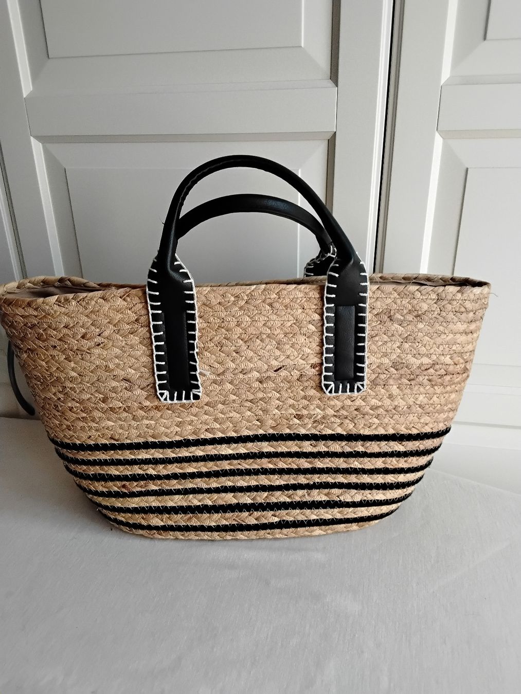 Taschen: Sommer Strohtasche – Neu (gemäss Beschreibung) aus Fey von ladamedunil 1