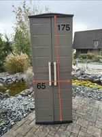 Gartenbox Kunststoffschrank grau 175x65 cm gebraucht