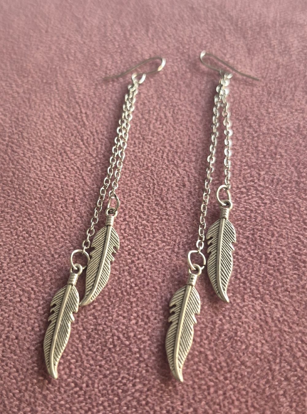 Boucles d'oreille: Orecchini pendenti argento piuma nuovo – Neuf (Voir description) à Giubiasco par Stefaniav 2