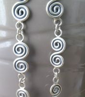 LANGE OHRRINGE IN 925 SILBER