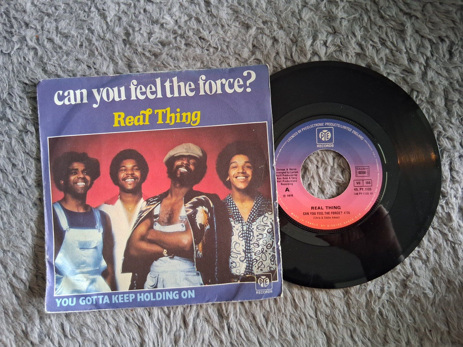 Schallplatten: REAL THING       CAN YOU FEEL THE FORCE?      7NER SINGLE – Gebraucht aus Wetzikon ZH von Ramones01