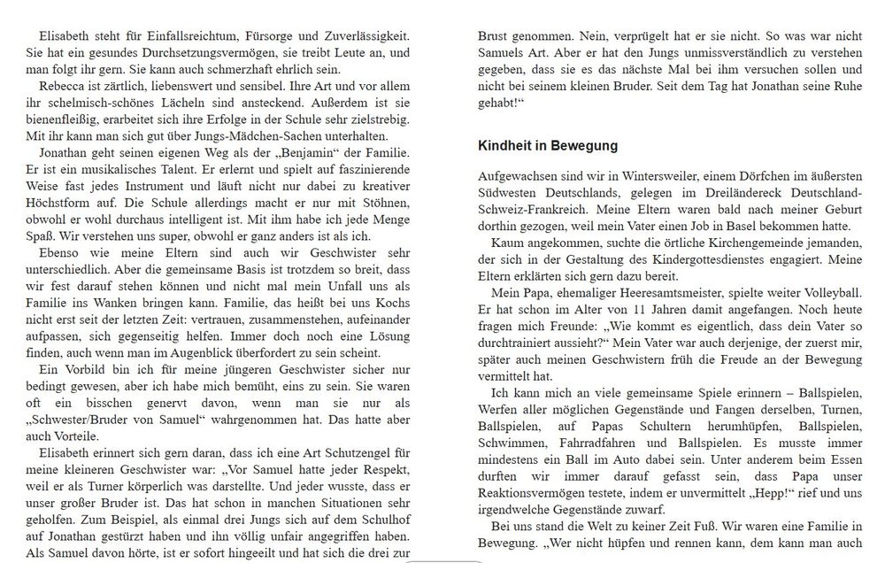 Samuel Koch Zwei Leben BUCH (Gebraucht) in Urdorf für CHF