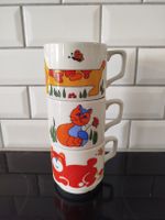 3 JOLIES TASSES MUG CHAT  MADE IN ITALY VINTAGE