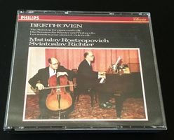 Beethoven Rostropovich Richter Cello Sonata 2CD Germany 1985