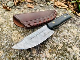 Damast Messer feststehend HANDMADE 21cm ODERMATT No. 76 NEU