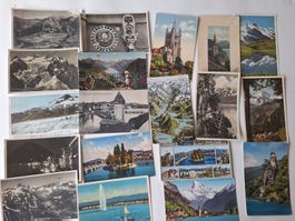 Alte Ansichtskarten Schweiz, 50 Stück, Kleinformat  (2)