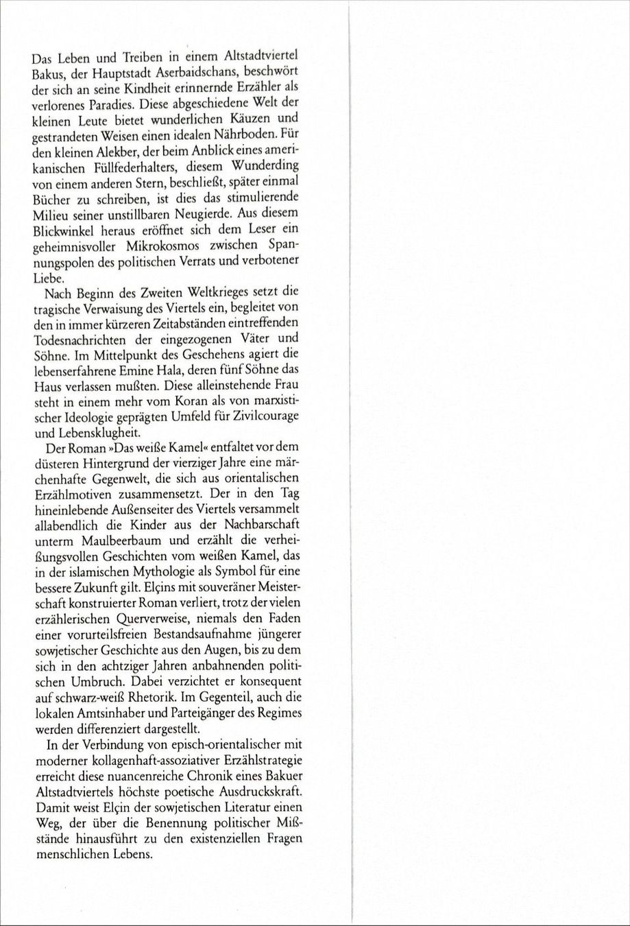 Livres: Elcin, Das weisse Kamel – Neuf (Voir description) à Sarnen par Livres 2