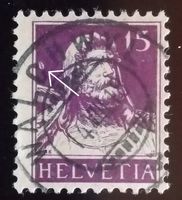 MA456) 128, Tell, Abart schöner Putzer, Sehr selten!
