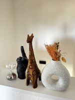 Dekofigur Giraffe Holz geschnitzt gebraucht