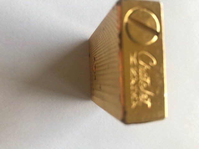 Briquet vintage Métal , à gaz rechargeable,de Luze card gas lighter