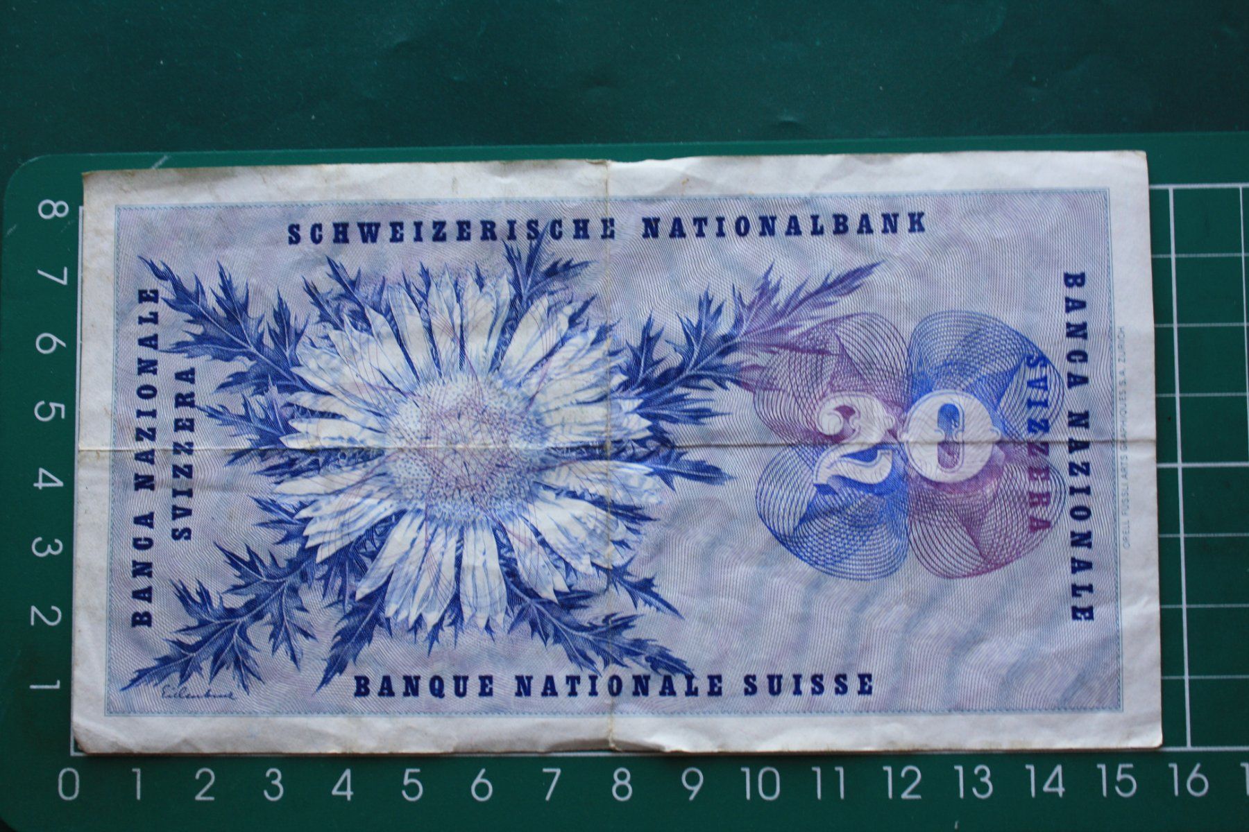 Banconote: general dufour banknote 20 franken 1967 – Usato da Laupen BE venduto da Gufi57 1