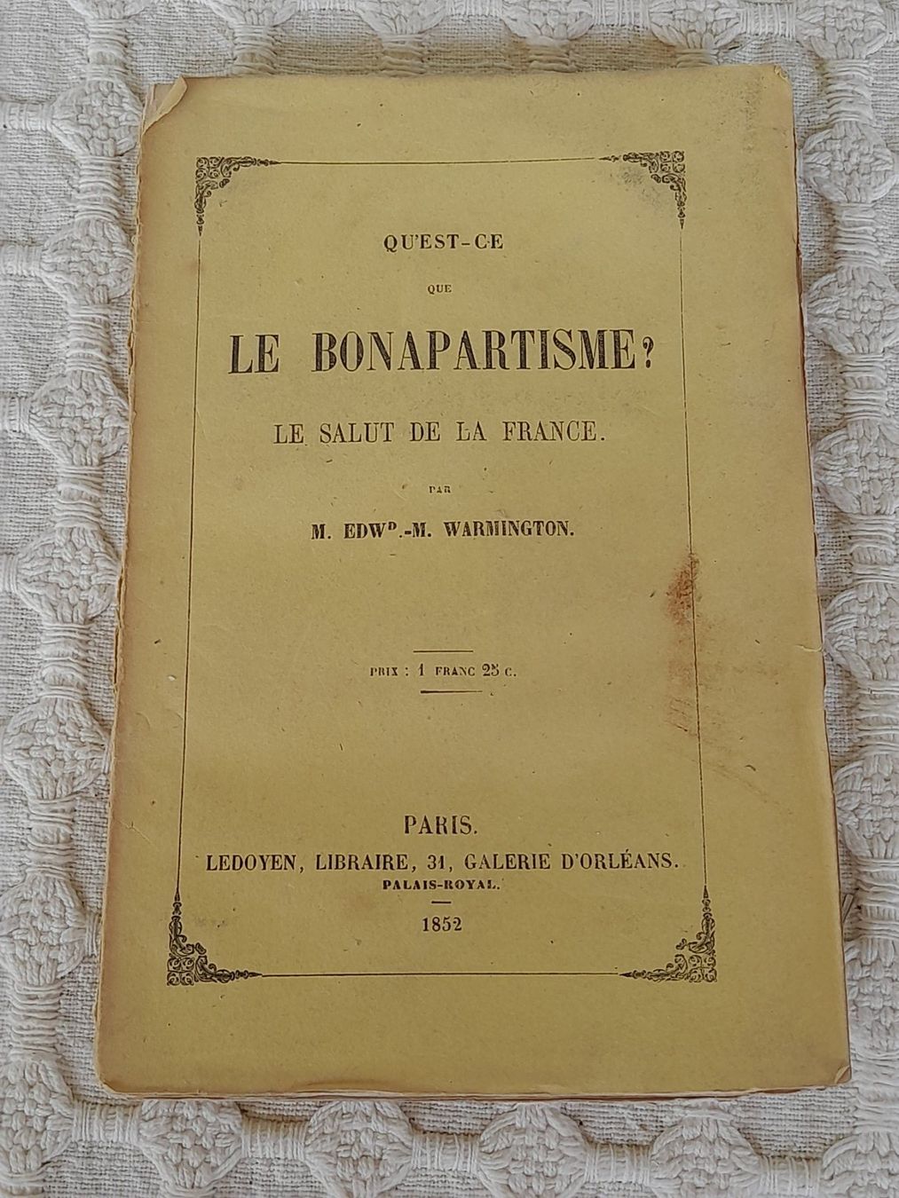 Livres: Le Bonapartisme Paris 1852 – D'occasion à Thun par JeJoe