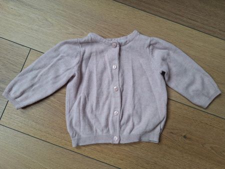Rosa Strickjacke für Mädchen, Grösse 68