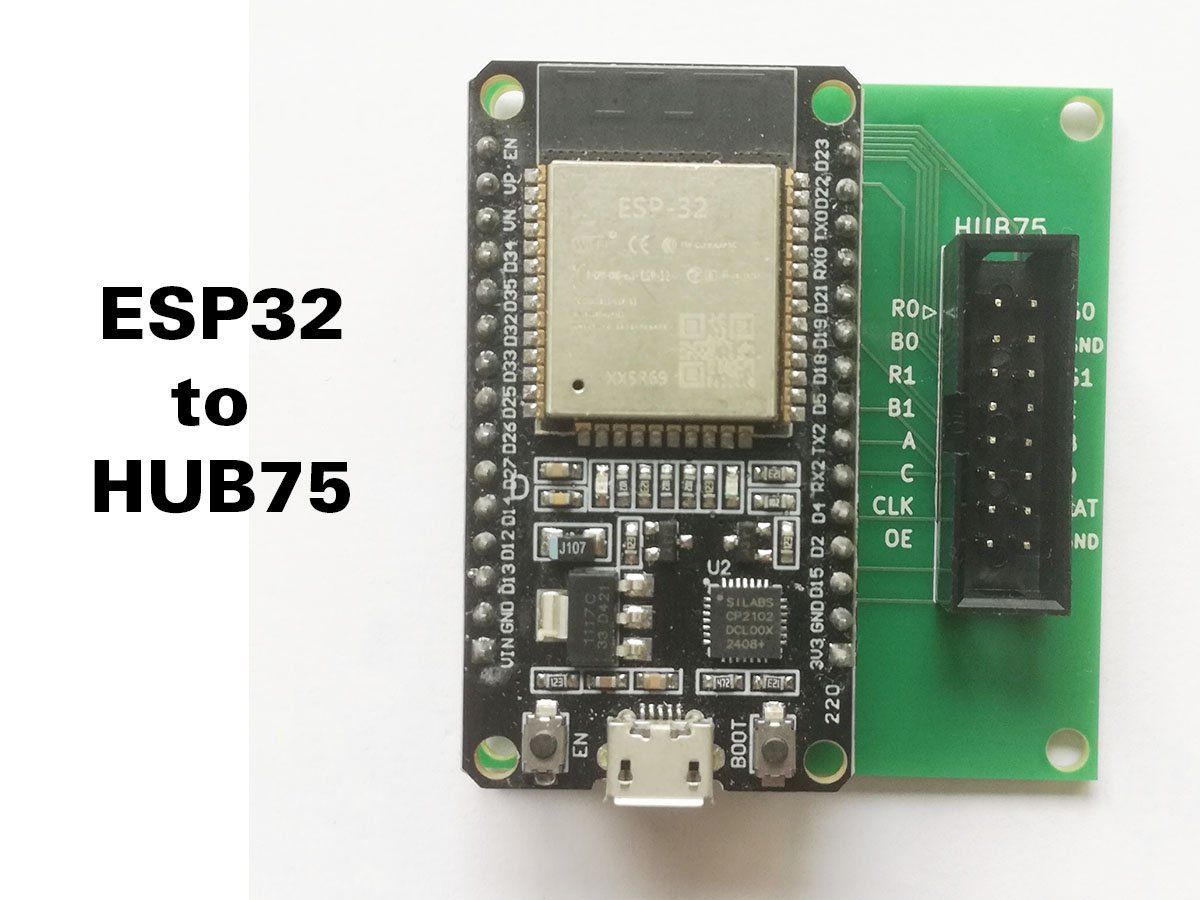 Componenti elettronici: ESP32 to HUB75, LED Matrix Display controller – Nuovo (secondo la descrizione) da Zurich venduto da led_matrix