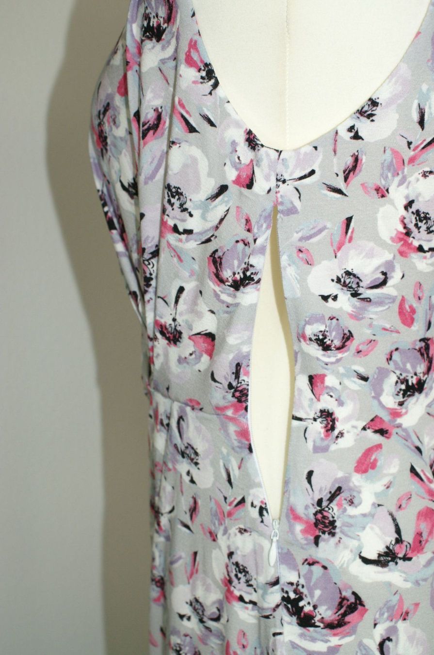 Vestiti: Kleid von Alba Moda, Gr. 38, hellgrau gemustert    NEU – Nuovo (secondo la descrizione) da Grüt (Gossau ZH) venduto da o-nyx 6