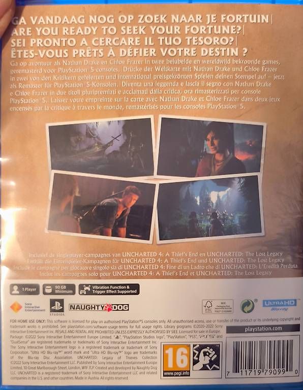Giochi: Ps5 Uncharted Remastered – Usato da Zeiningen venduto da SRo_k7hm 1