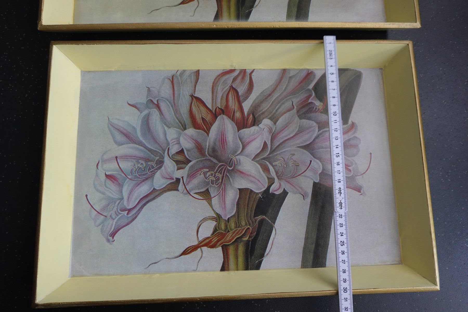 Servierplatten: 2x Tablett Serviertablett mit Blume Amaryllis NEU – Neu (gemäss Beschreibung) aus Jona von simongarden 6