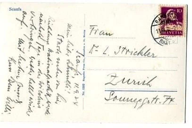 Cartes postales: Scanfs – D'occasion à Ottikon b.Kemptth. par Neptun1974 1