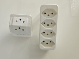 2 Mehrfachstecker Steckleiste Stromleiste Steckdosenadapter
