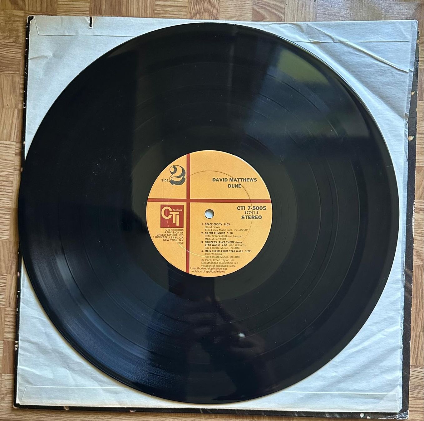 Schallplatten: LP David Matthews Dune CTI Records – Gebraucht aus Birmensdorf ZH von bossagrooves 2