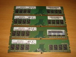 4 stück 8gb ddr4 2400 RAM für Computer. Getestet.