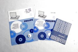 Original Kataloge: PHILIPS GC 028 / GA 228 & Garantiefiebel